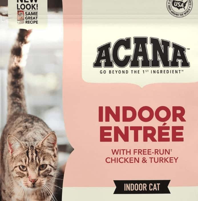 acana entree indoor cat food