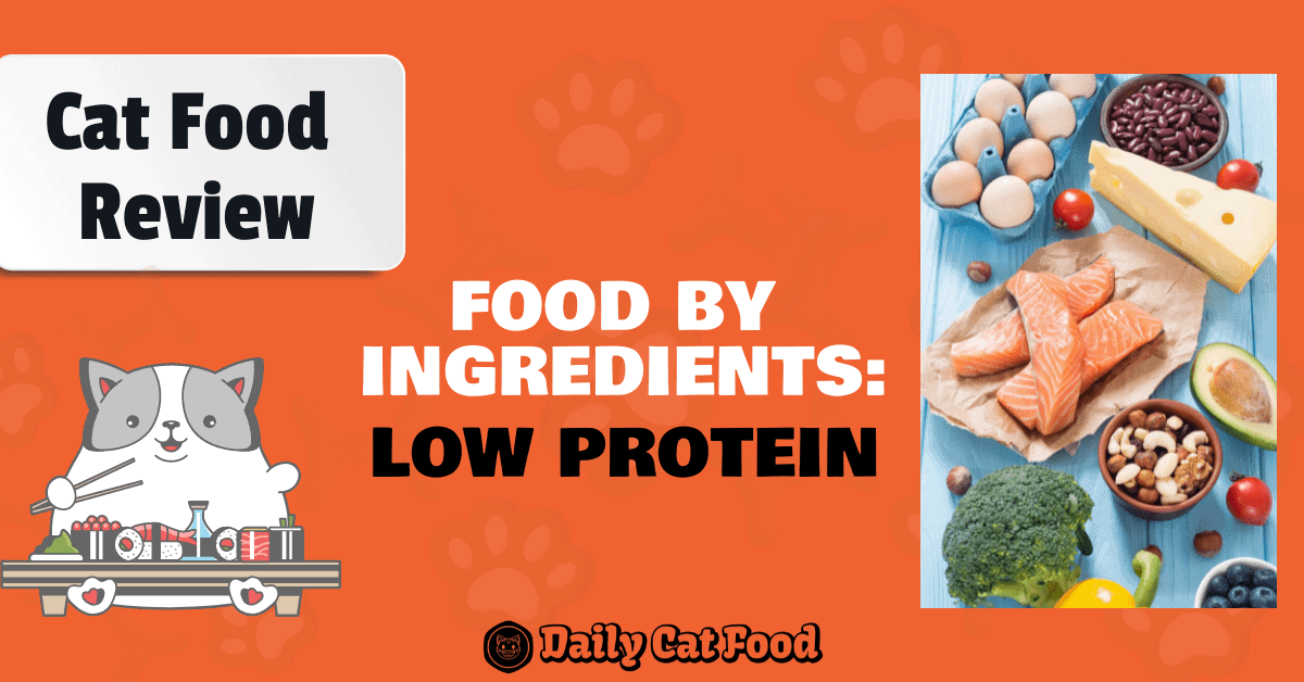 low protein cat food banner