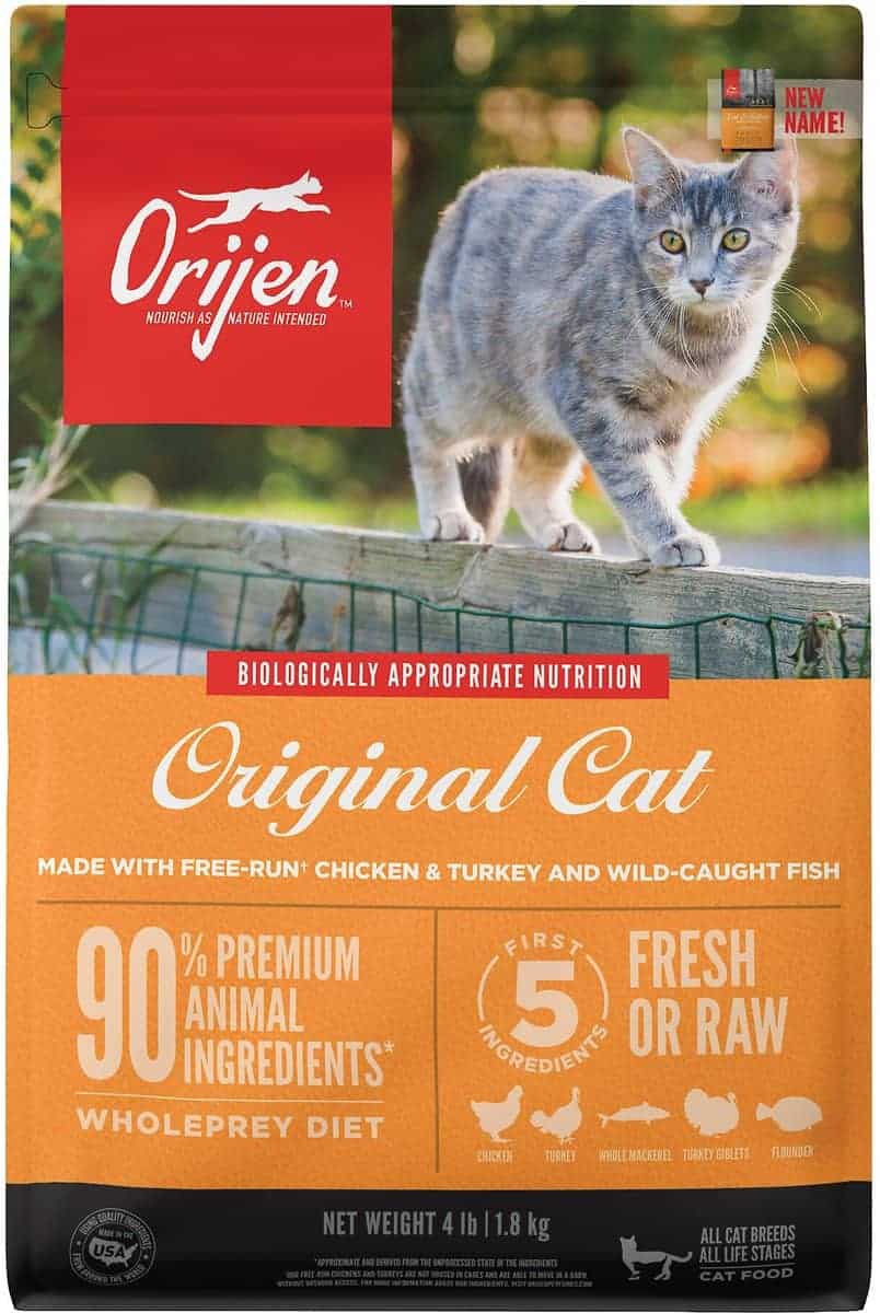 orijen cat food with high fiber