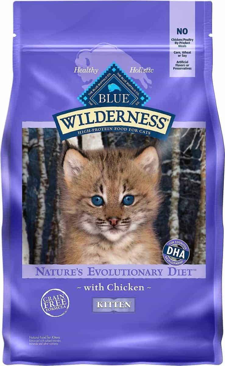 blue buffalo high fiber cat food for kittens