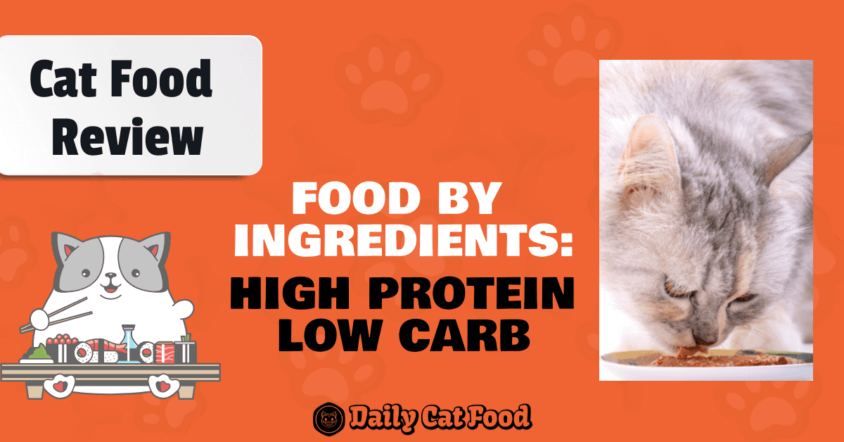 0. High Protein Low carb cat food banner
