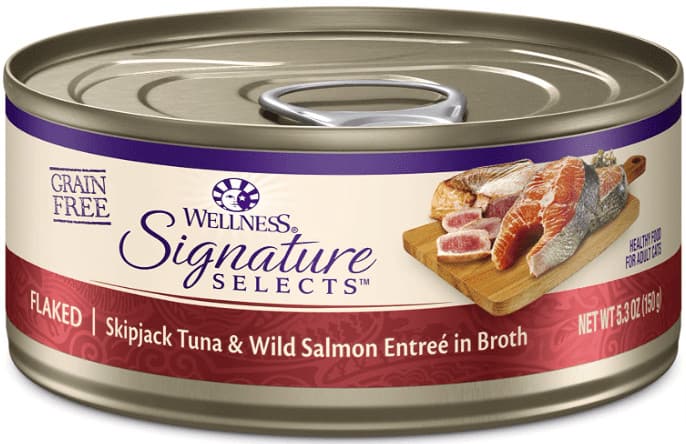 wellness signature high protein low carb cat food can