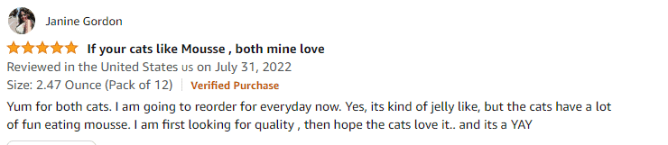 customer review of applaws cat food