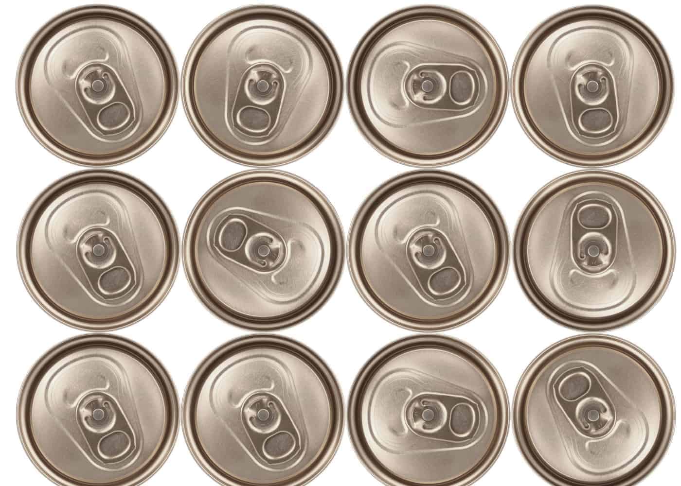 canned food kept in a row